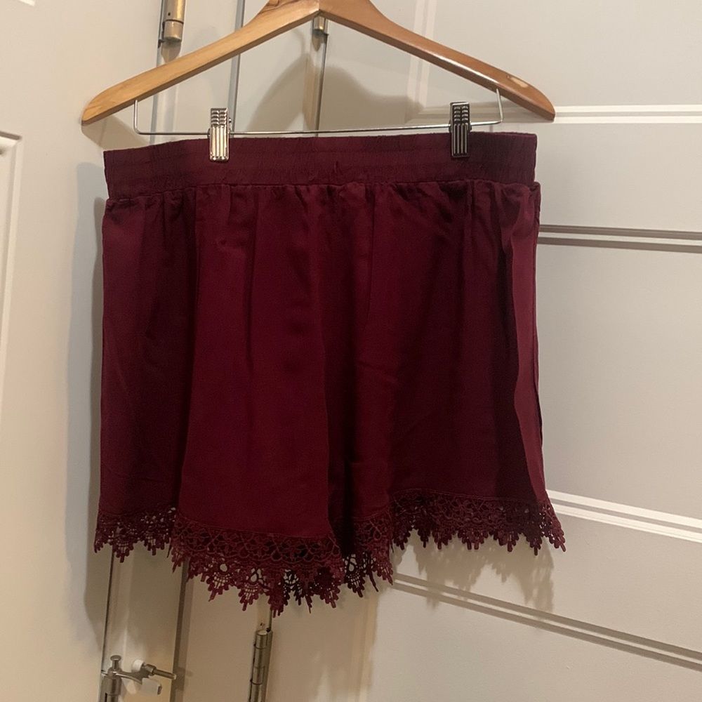 Lace Trimmed Shorts